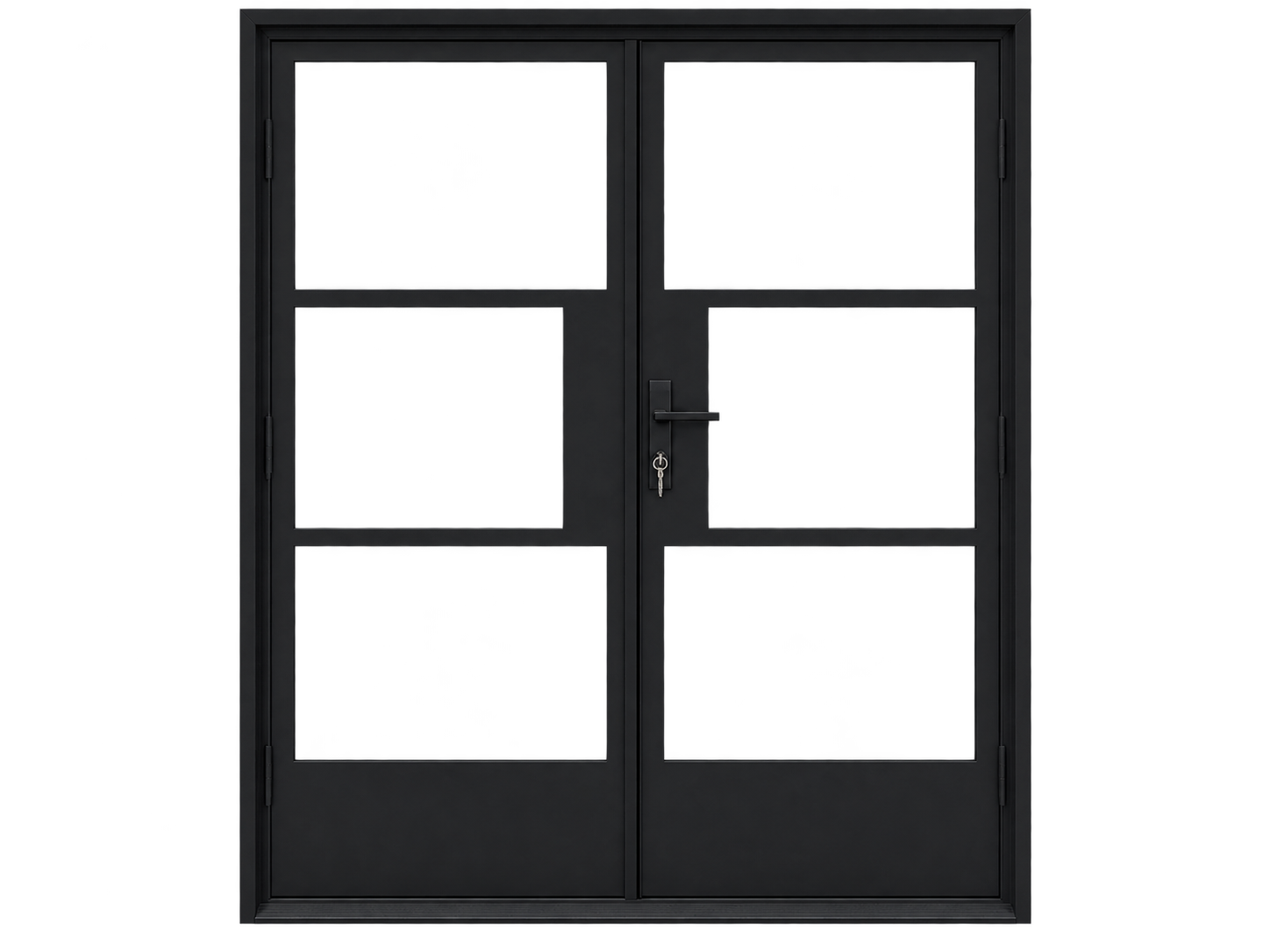 Black Iron Double Entry, 2 panels
